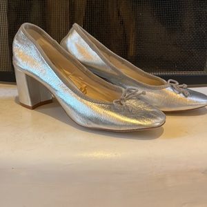 Zara Silver Shoes! Size 37